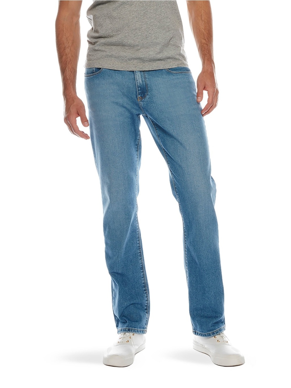 Mott & Bow Benson Straight Jeans Men’s 36x30 Light Wash Stretch Denim EUC